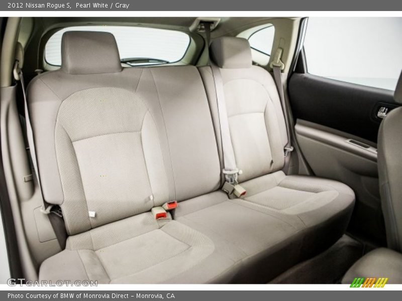 Pearl White / Gray 2012 Nissan Rogue S