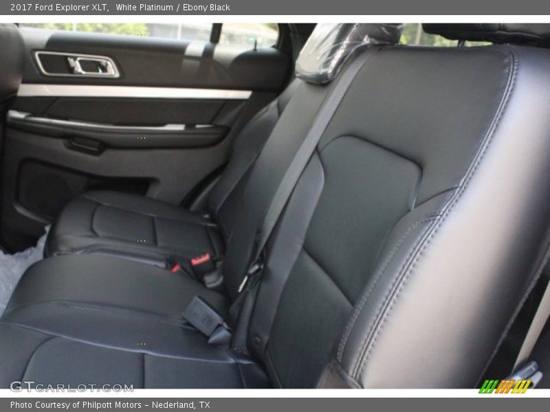 White Platinum / Ebony Black 2017 Ford Explorer XLT