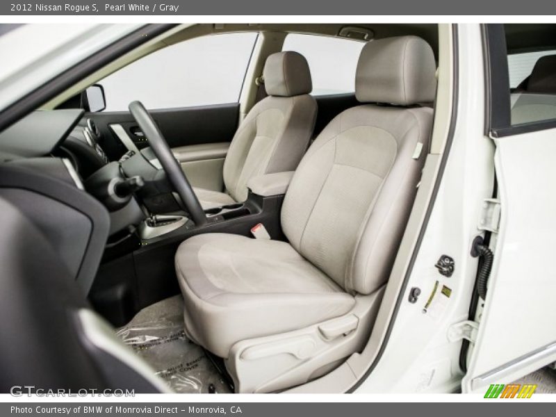 Pearl White / Gray 2012 Nissan Rogue S