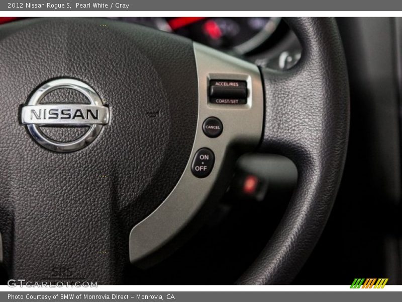 Pearl White / Gray 2012 Nissan Rogue S
