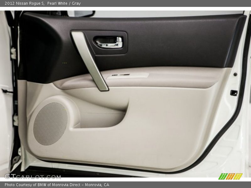 Pearl White / Gray 2012 Nissan Rogue S
