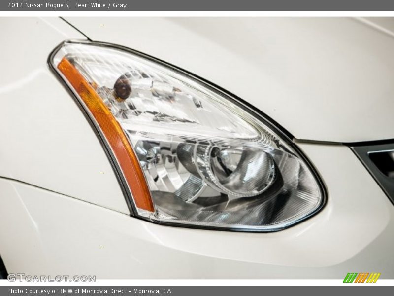 Pearl White / Gray 2012 Nissan Rogue S