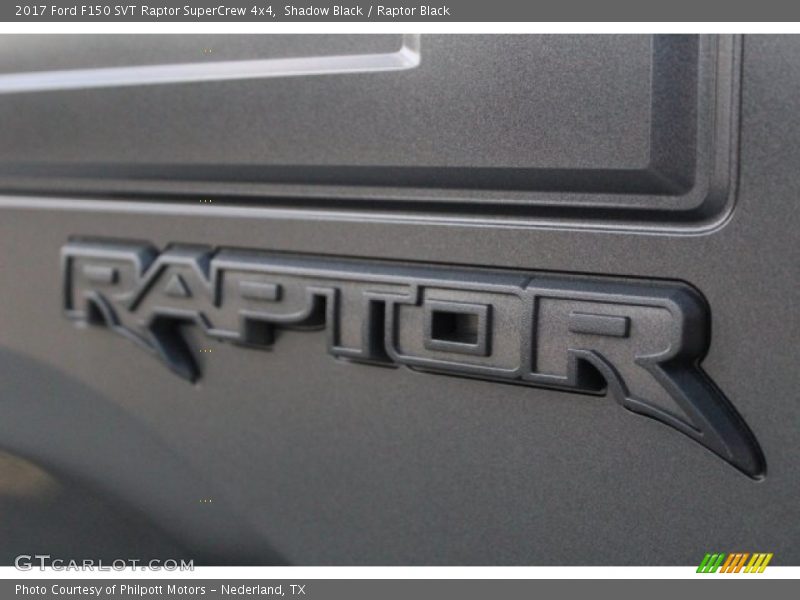 Shadow Black / Raptor Black 2017 Ford F150 SVT Raptor SuperCrew 4x4