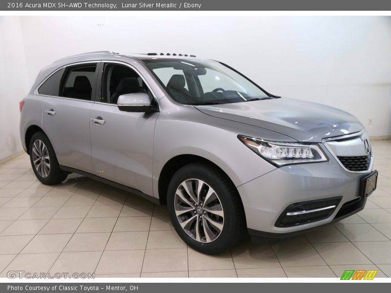 Lunar Silver Metallic / Ebony 2016 Acura MDX SH-AWD Technology