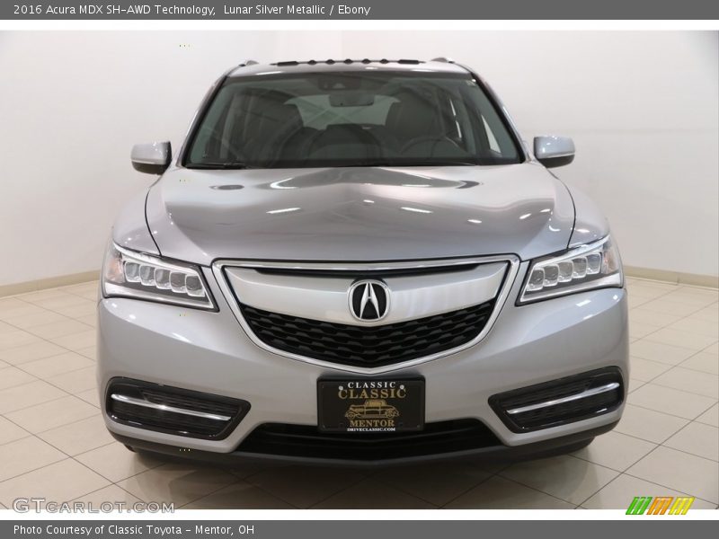 Lunar Silver Metallic / Ebony 2016 Acura MDX SH-AWD Technology