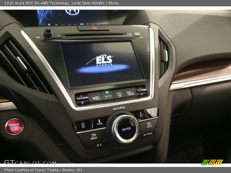 Lunar Silver Metallic / Ebony 2016 Acura MDX SH-AWD Technology
