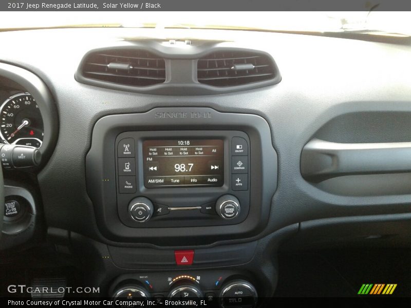 Solar Yellow / Black 2017 Jeep Renegade Latitude