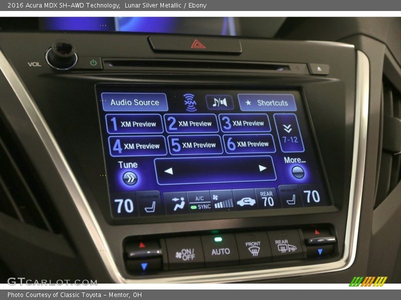 Lunar Silver Metallic / Ebony 2016 Acura MDX SH-AWD Technology