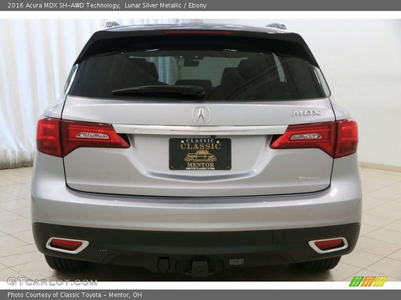 Lunar Silver Metallic / Ebony 2016 Acura MDX SH-AWD Technology