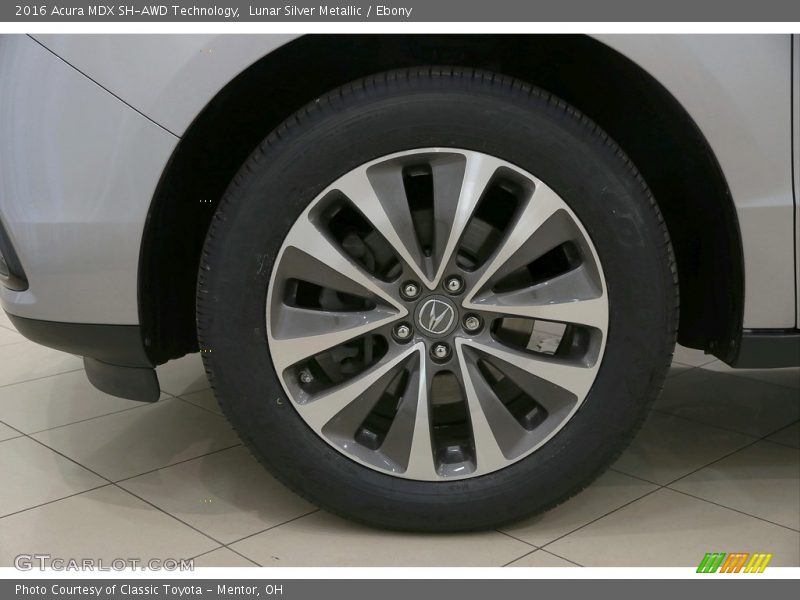Lunar Silver Metallic / Ebony 2016 Acura MDX SH-AWD Technology