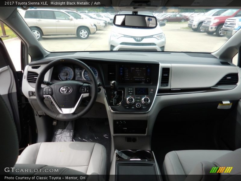 Midnight Black Metallic / Ash 2017 Toyota Sienna XLE