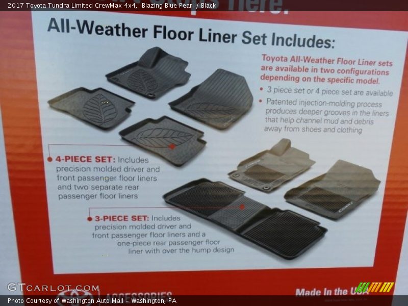 Blazing Blue Pearl / Black 2017 Toyota Tundra Limited CrewMax 4x4