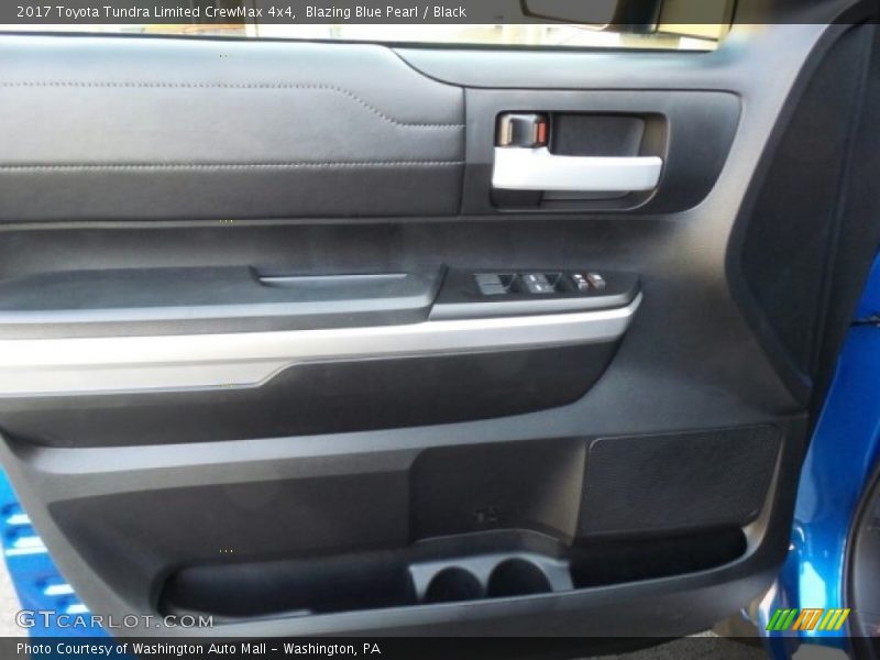 Blazing Blue Pearl / Black 2017 Toyota Tundra Limited CrewMax 4x4