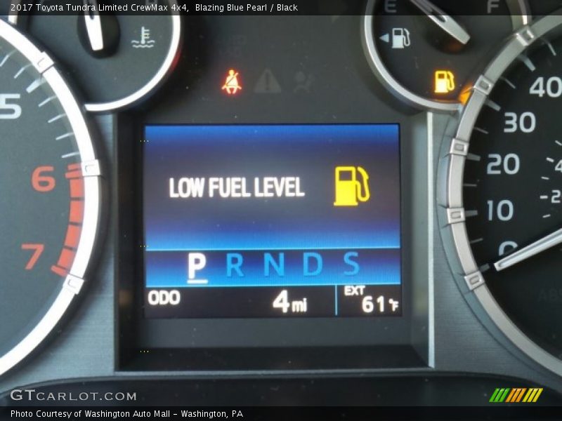 Blazing Blue Pearl / Black 2017 Toyota Tundra Limited CrewMax 4x4