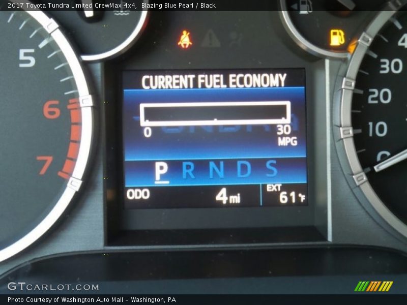 Blazing Blue Pearl / Black 2017 Toyota Tundra Limited CrewMax 4x4