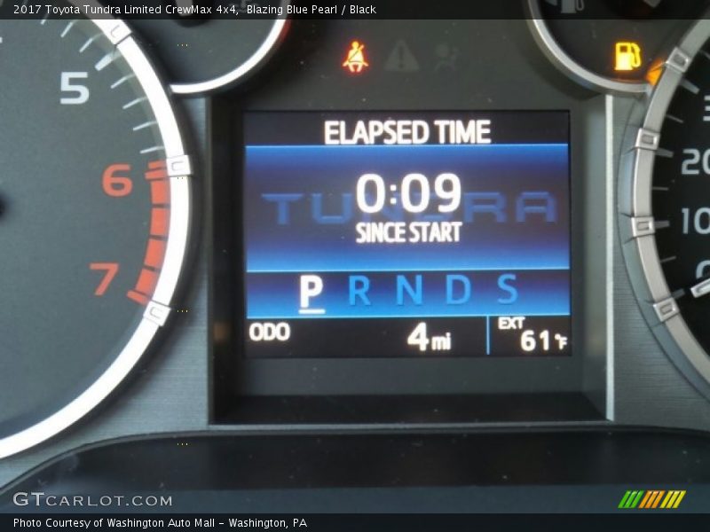 Blazing Blue Pearl / Black 2017 Toyota Tundra Limited CrewMax 4x4