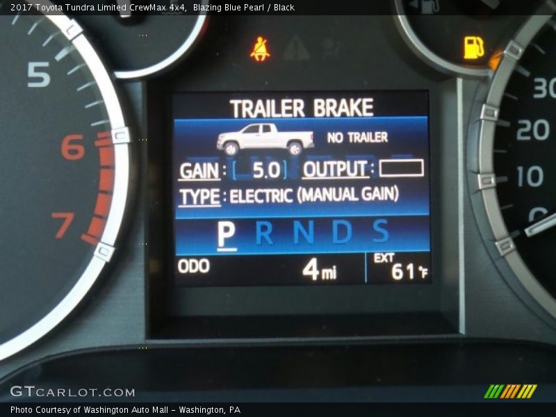 Blazing Blue Pearl / Black 2017 Toyota Tundra Limited CrewMax 4x4