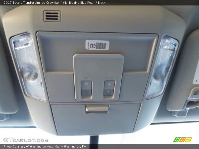 Blazing Blue Pearl / Black 2017 Toyota Tundra Limited CrewMax 4x4