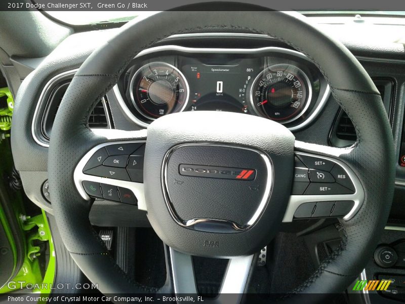 Green Go / Black 2017 Dodge Challenger SXT