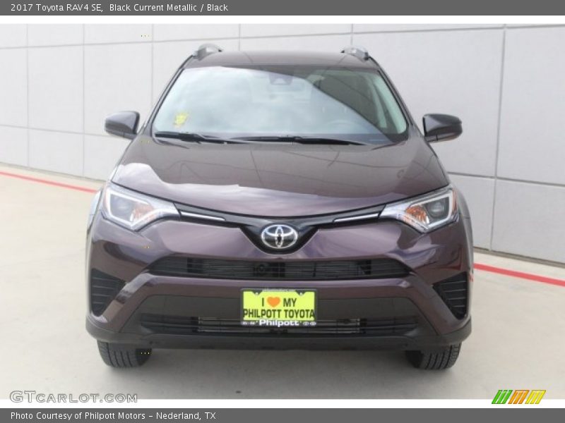 Black Current Metallic / Black 2017 Toyota RAV4 SE