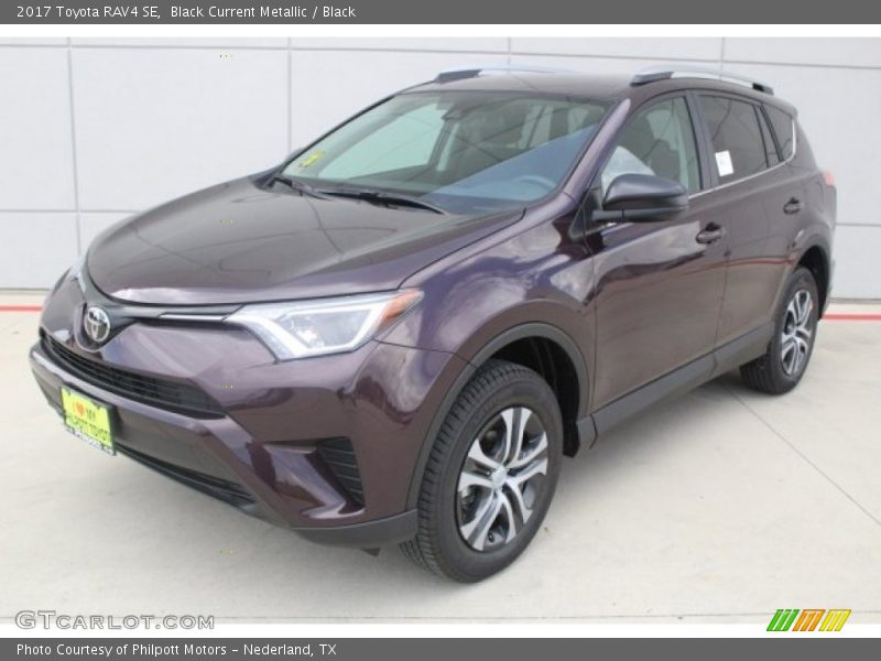 Black Current Metallic / Black 2017 Toyota RAV4 SE
