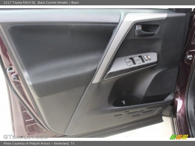 Black Current Metallic / Black 2017 Toyota RAV4 SE