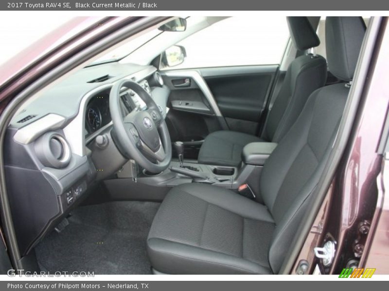 Black Current Metallic / Black 2017 Toyota RAV4 SE