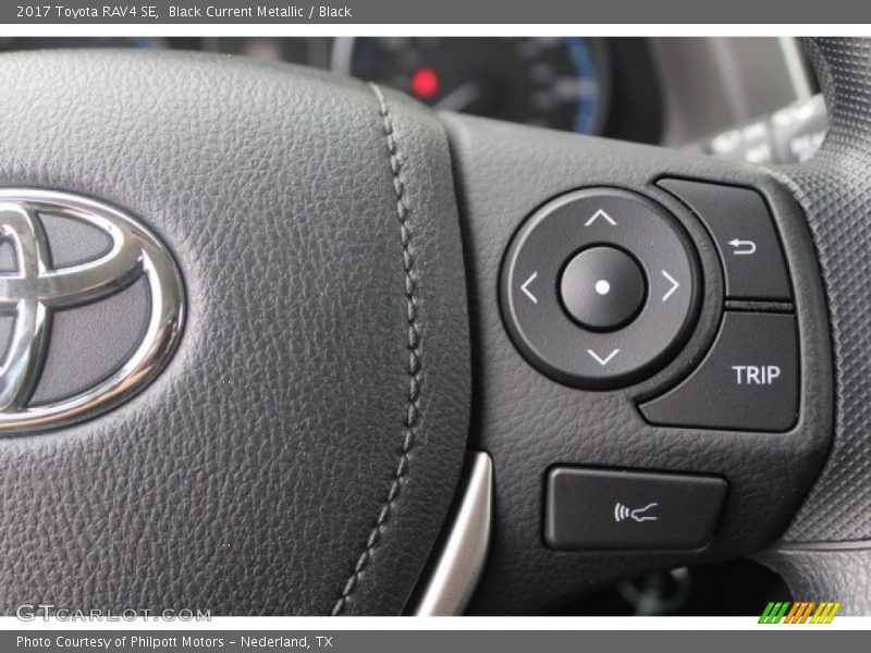 Black Current Metallic / Black 2017 Toyota RAV4 SE