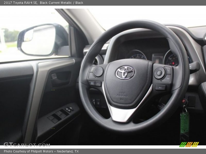 Black Current Metallic / Black 2017 Toyota RAV4 SE