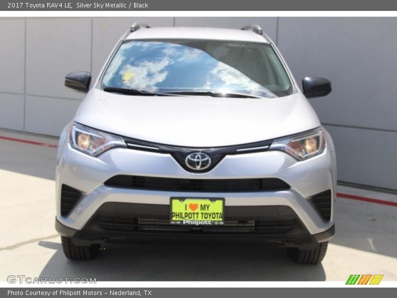 Silver Sky Metallic / Black 2017 Toyota RAV4 LE
