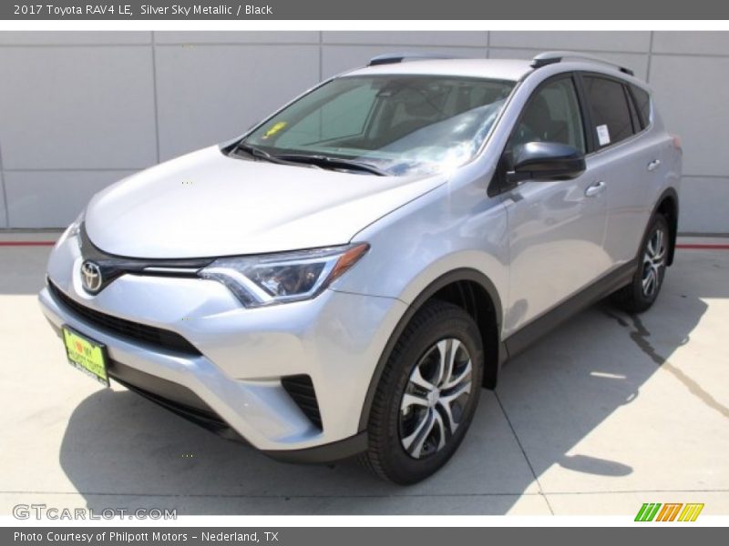 Silver Sky Metallic / Black 2017 Toyota RAV4 LE