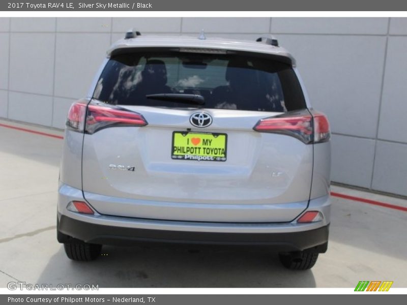Silver Sky Metallic / Black 2017 Toyota RAV4 LE