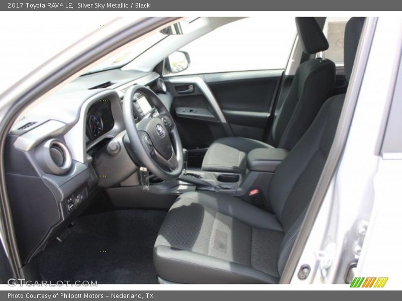 Silver Sky Metallic / Black 2017 Toyota RAV4 LE