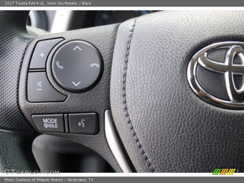 Silver Sky Metallic / Black 2017 Toyota RAV4 LE