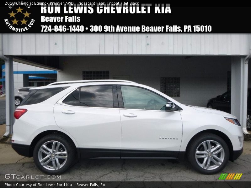 Iridescent Pearl Tricoat / Jet Black 2018 Chevrolet Equinox Premier AWD