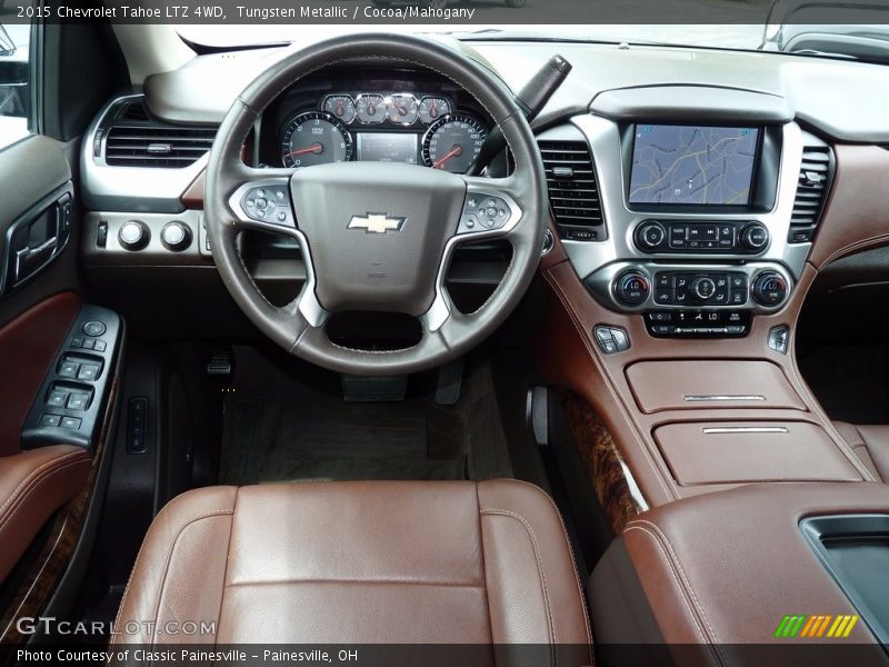 Tungsten Metallic / Cocoa/Mahogany 2015 Chevrolet Tahoe LTZ 4WD