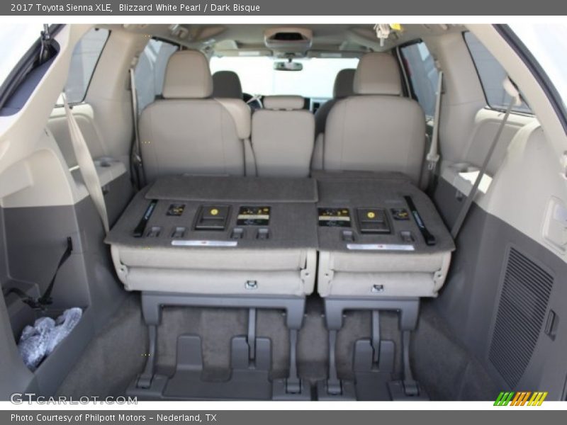 Blizzard White Pearl / Dark Bisque 2017 Toyota Sienna XLE