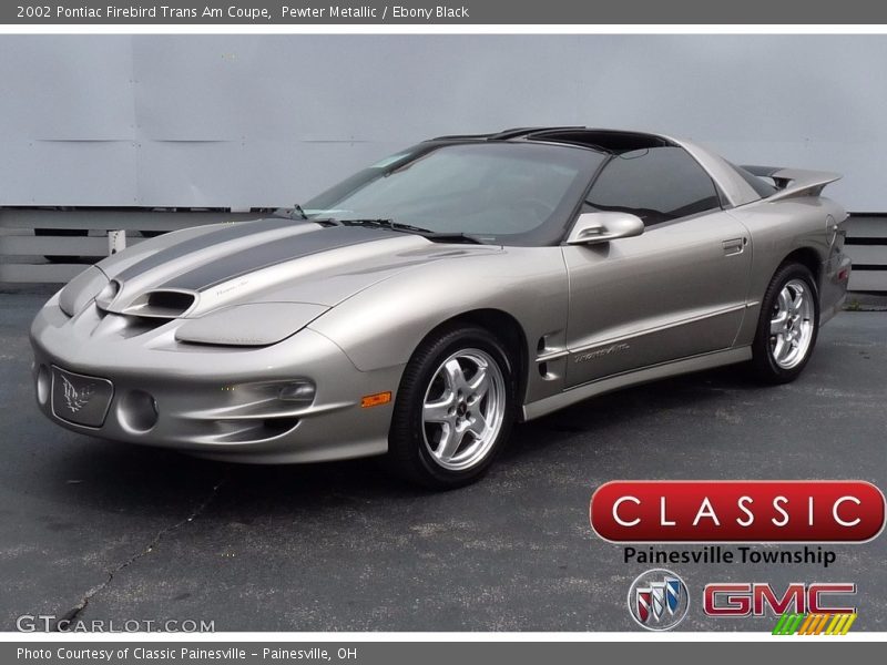 Pewter Metallic / Ebony Black 2002 Pontiac Firebird Trans Am Coupe