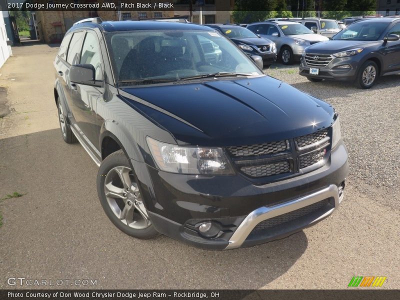 Pitch Black / Black 2017 Dodge Journey Crossroad AWD