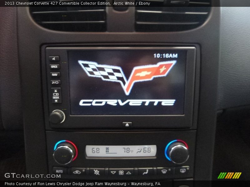 Arctic White / Ebony 2013 Chevrolet Corvette 427 Convertible Collector Edition