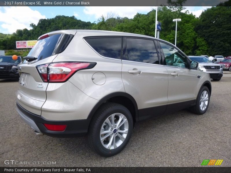 White Gold / Charcoal Black 2017 Ford Escape SE