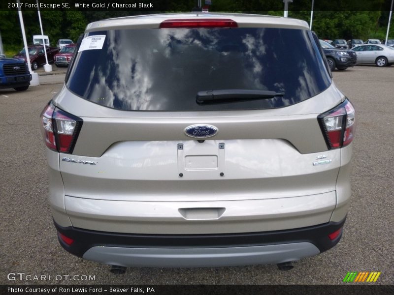 White Gold / Charcoal Black 2017 Ford Escape SE