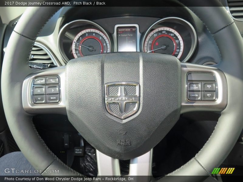 Pitch Black / Black 2017 Dodge Journey Crossroad AWD