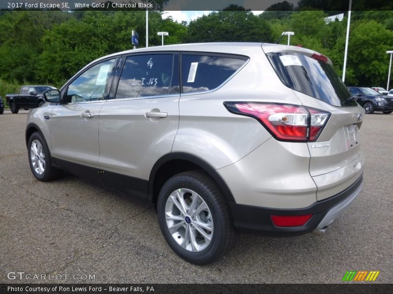 White Gold / Charcoal Black 2017 Ford Escape SE