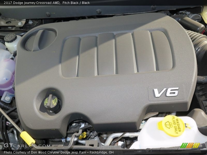 Pitch Black / Black 2017 Dodge Journey Crossroad AWD