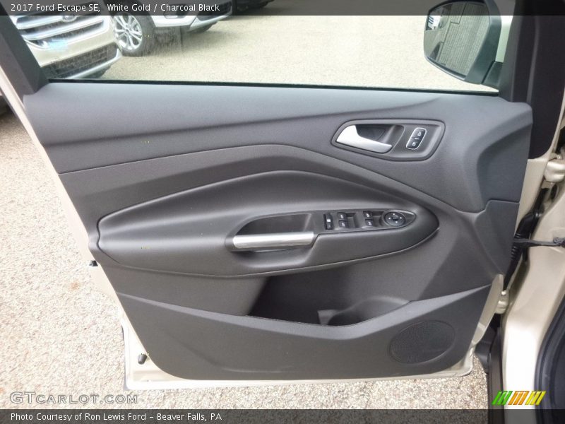 White Gold / Charcoal Black 2017 Ford Escape SE