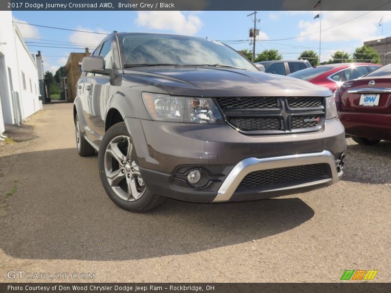 Bruiser Grey / Black 2017 Dodge Journey Crossroad AWD