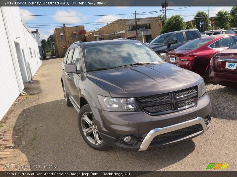Bruiser Grey / Black 2017 Dodge Journey Crossroad AWD