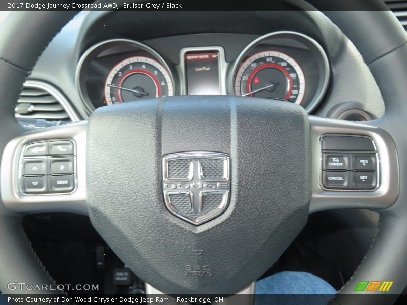 Bruiser Grey / Black 2017 Dodge Journey Crossroad AWD