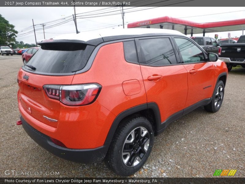 Spitfire Orange / Black/Ruby Red 2017 Jeep Compass Trailhawk 4x4